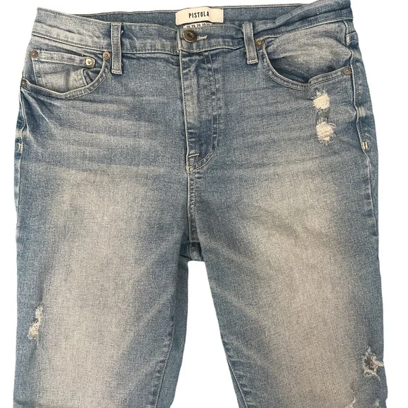 Anthropologie Pistola jeans size 29 distressed, hi rise, ankle length women’s - Picture 2 of 5